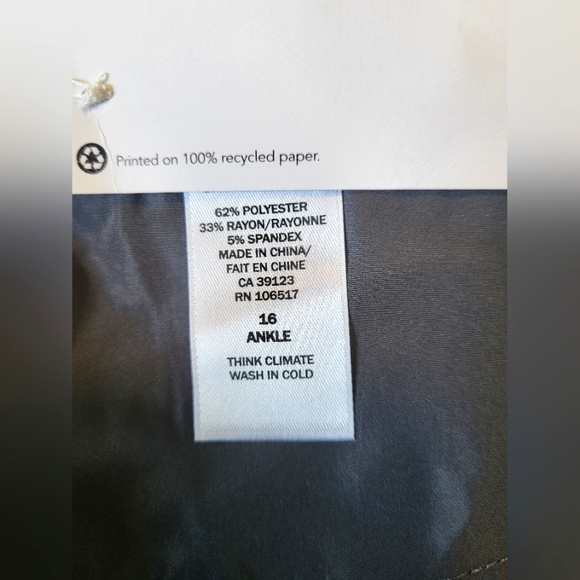 Northern Reflections essential slim BNWT ankle pants size 16 - Picture 5 of 5